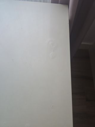 Mesa  madera maciza blanca
