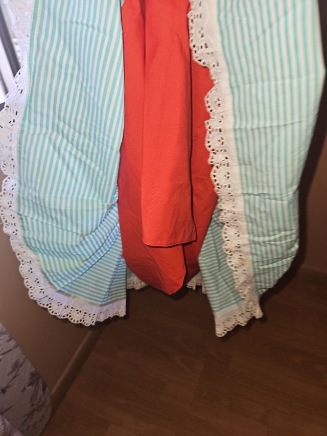 Traje Flamenca niña turquesa