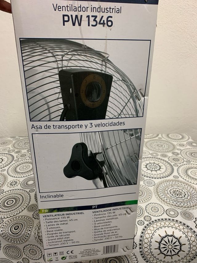 Ventilador Orbegozo PW1346 industrial inclinable