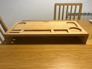 Soporte monitor bambú