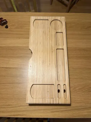 Soporte monitor bambú