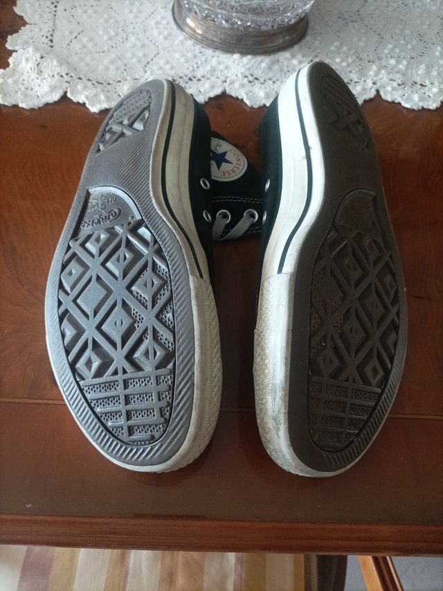 Converse negras - Botas altas