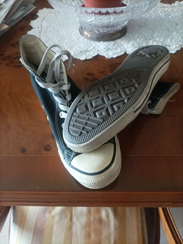 Converse negras - Botas altas