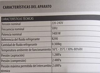Aire acondicionado portátil