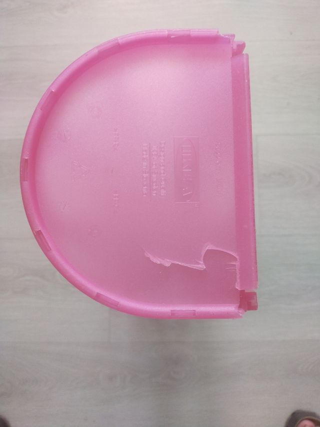 Dispensador bolsas plástico rosa