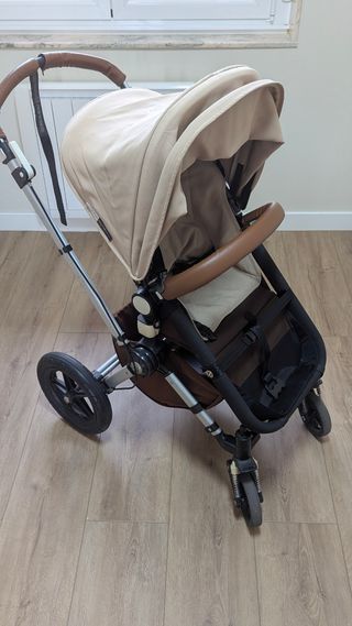 Cochecito Bugaboo beige y chocolate