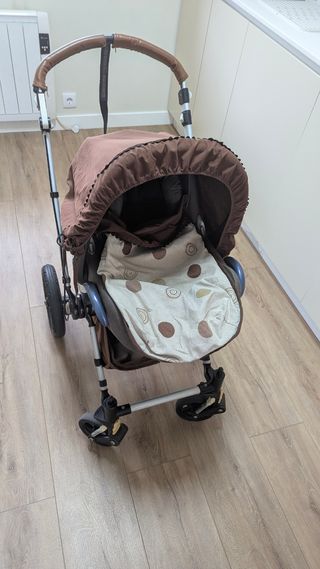 Cochecito Bugaboo beige y chocolate