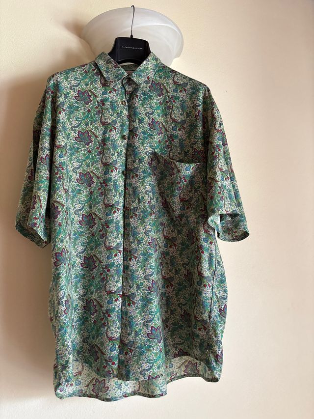 Camicia vintage italiana 100% viscosa