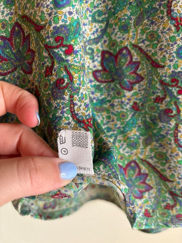 Camicia vintage italiana 100% viscosa