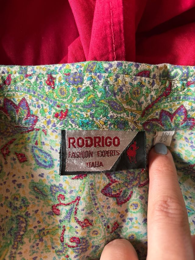 Camicia vintage italiana 100% viscosa