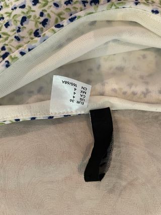 Mini falda floral H&M XS