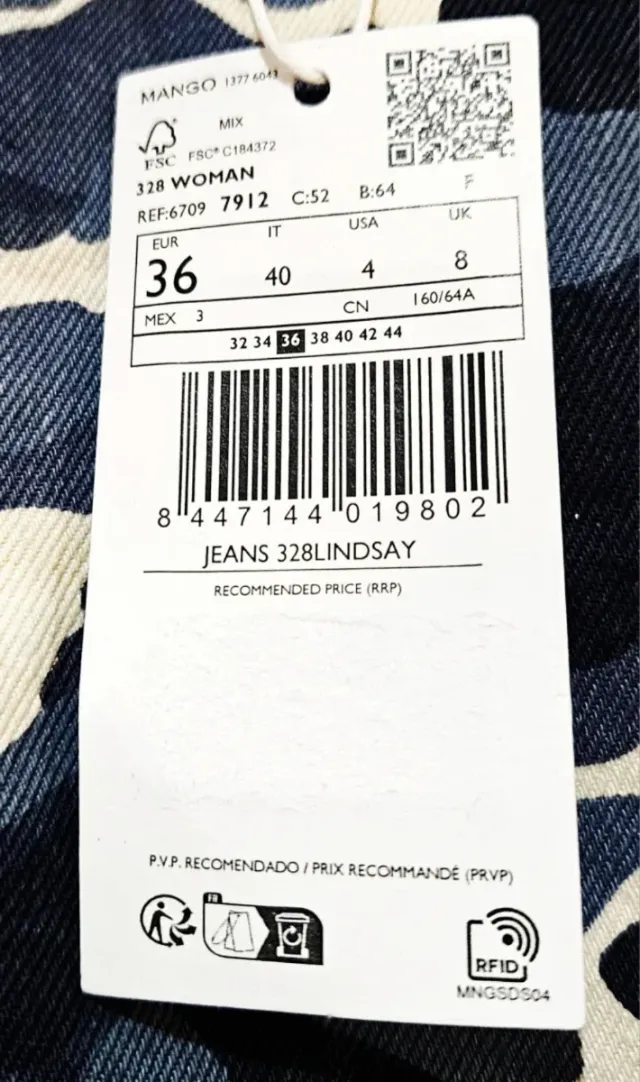 Bermuda vaquera Mango