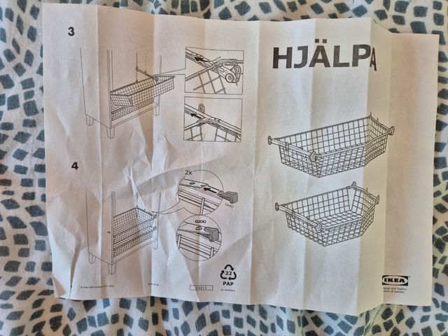 Cesto rejilla blanco - metal