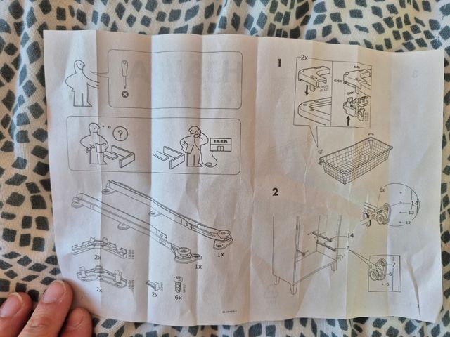 Cesto rejilla blanco - metal