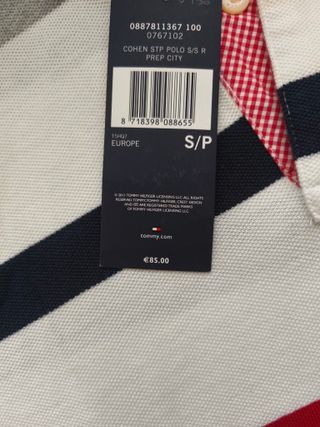 Polo Tommy Hilfiger rayas S
