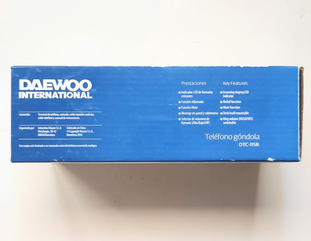 Teléfono Daewoo rojo - Fijo. Vintage