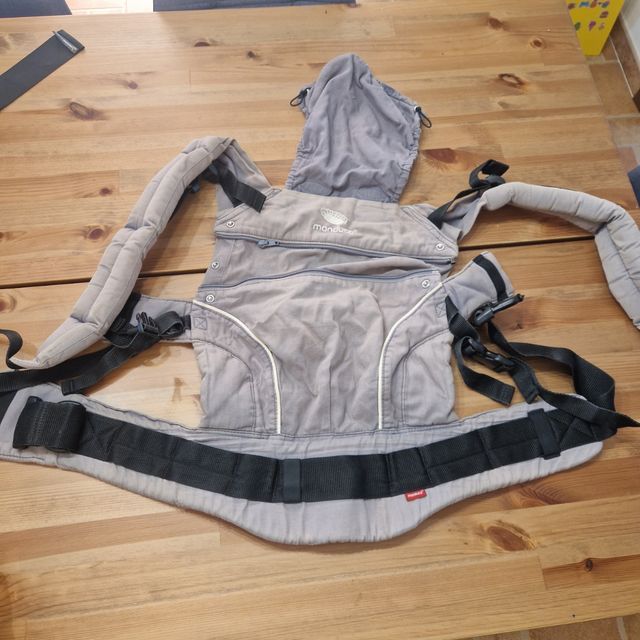 Manduca portabebés gris