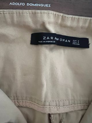 Pantalones Zara beige talla S