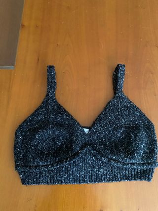 Top Zara gris - Talla L
