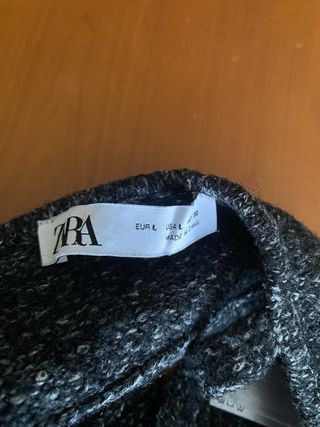 Top Zara gris - Talla L