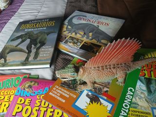 2 Libros Dinosaurios + 1 Figura + 10 Posters