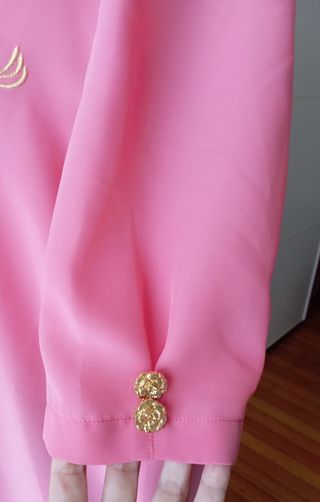 Blusa camisa rosa asalmonada. Nueva 