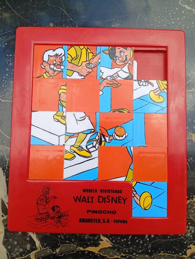 Rompecabezas Pinocho Disney años 80