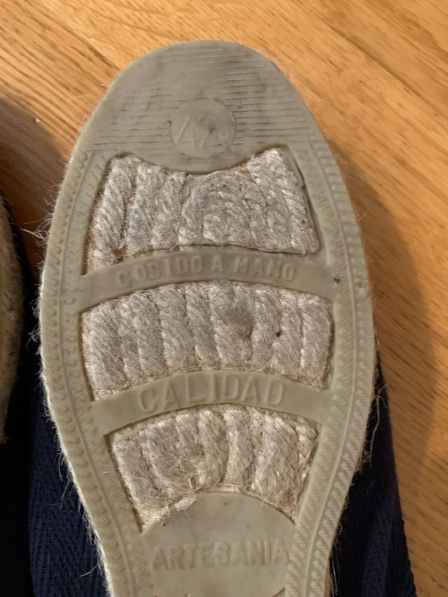 Alpargatas azul marino verano.