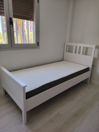 Cama Hemnes Ikea 90x200cm + colchón