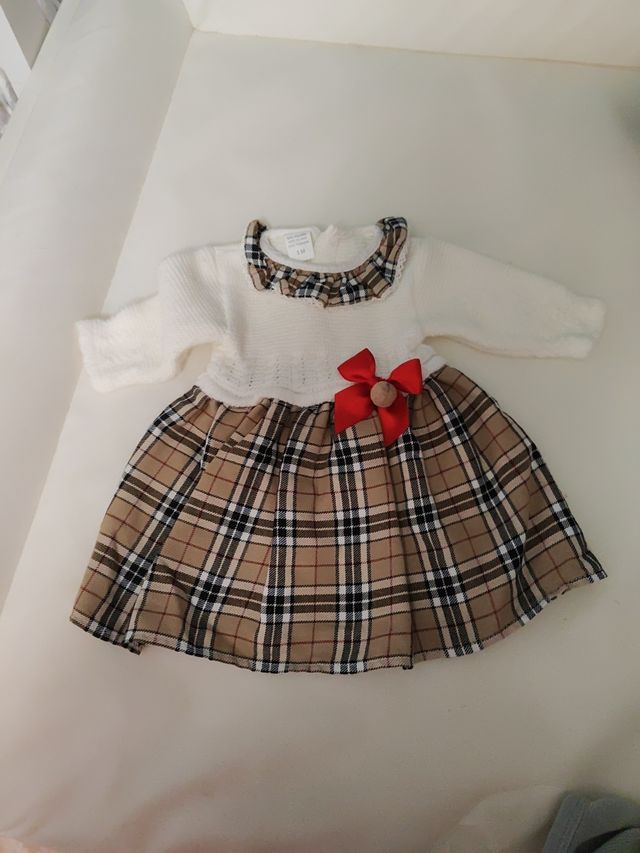 Vestido niña 3m cuadros