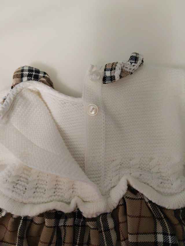 Vestido niña 3m cuadros