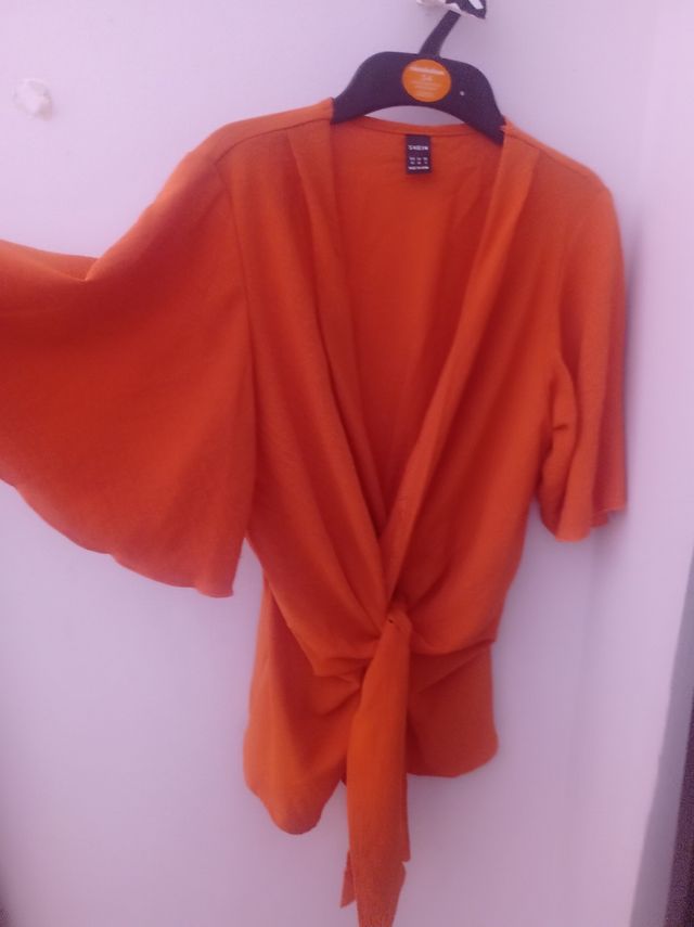 Blusa SHEIN anaranjada T-L
