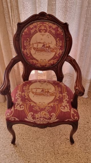 Sofá y 2 sillones estilo inglés