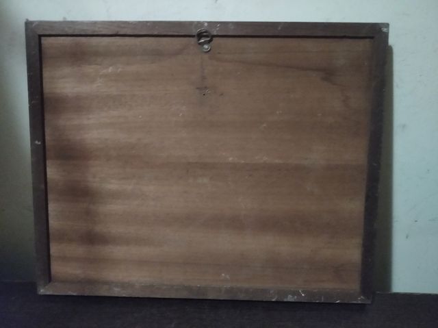 Cuadro escultura madera