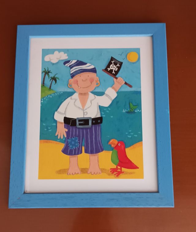 Lote 3 Cuadros infantiles piratas