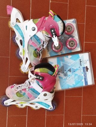 Patines niña Ajustables con luces