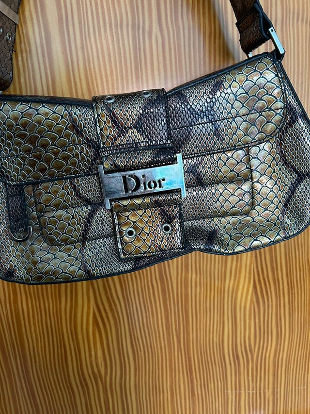 Bolso marrón dorado