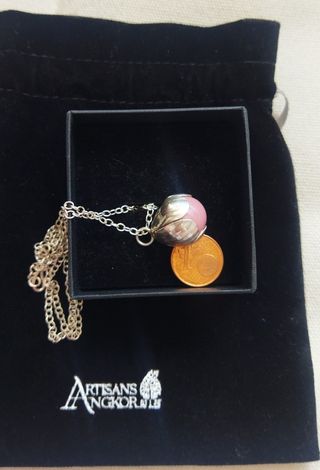 Colgante plata y rodocrosita Lotus Artisans Ankor