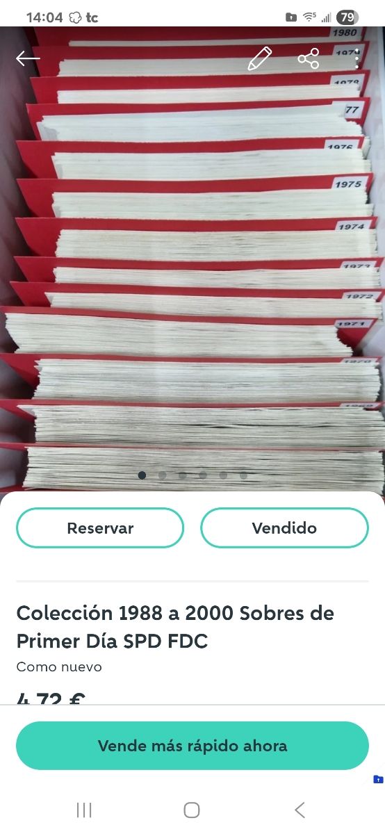 Lote de Sobres de Primer Día de 1988 a 2000 SPD