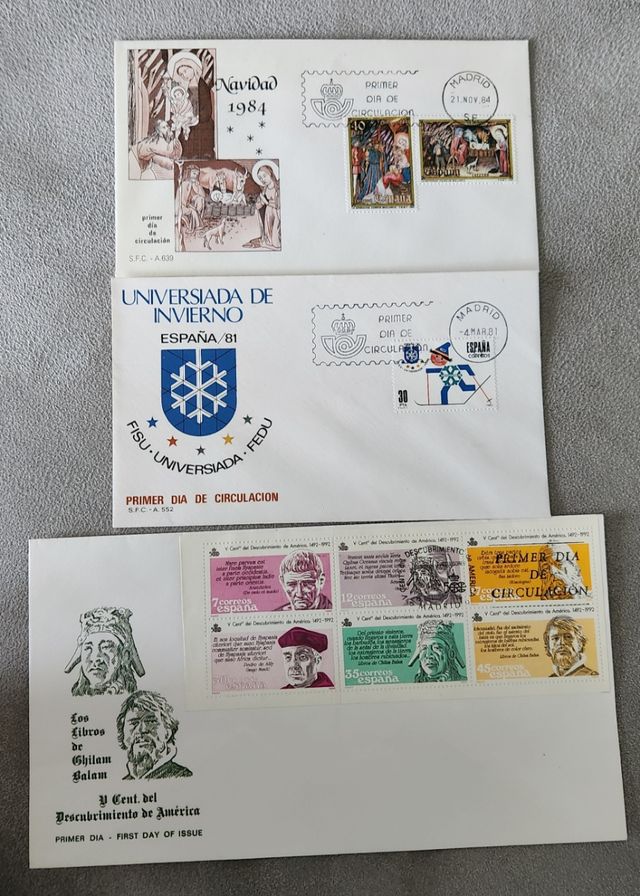 Lote de Sobres de Primer Día de 1988 a 2000 SPD