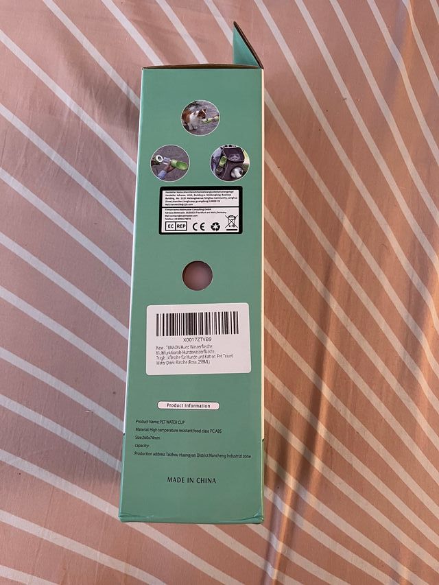 Bebedero portátil mascotas gatos y perros HQ