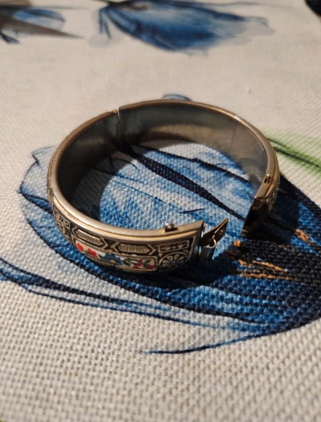 Bracciale vintage argento multicolor