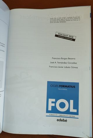 FORMACIÓ I ORIENTACIÓ LABORAL (ACTUALITZACIÓ 2018)