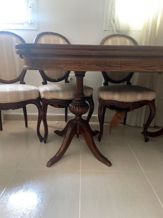 Mesa Extensible Comedor Antigua de Madera