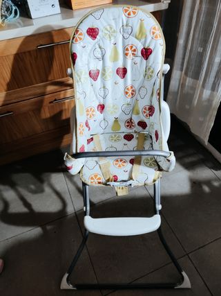 Trona bebé plegable, estampado frutas
