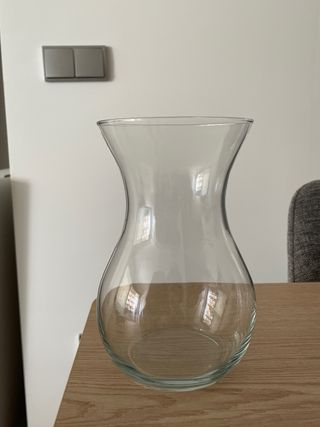 Jarrón cristal transparente
