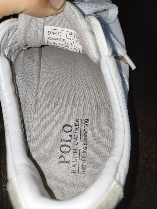 Zapatillas Ralph Lauren blancas