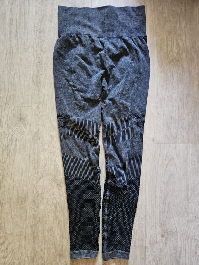 Leggings deportivos gris-negro