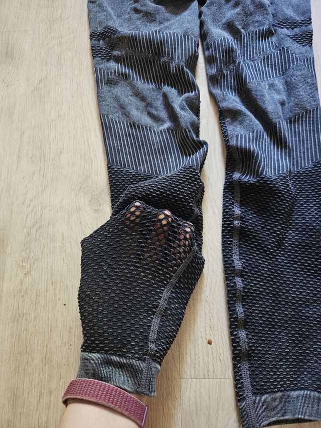 Leggings deportivos gris-negro