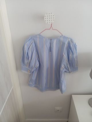 Blusa rayas Stradivarius azul